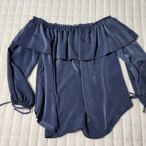 Lavender Field Off the Shoulder Blouse